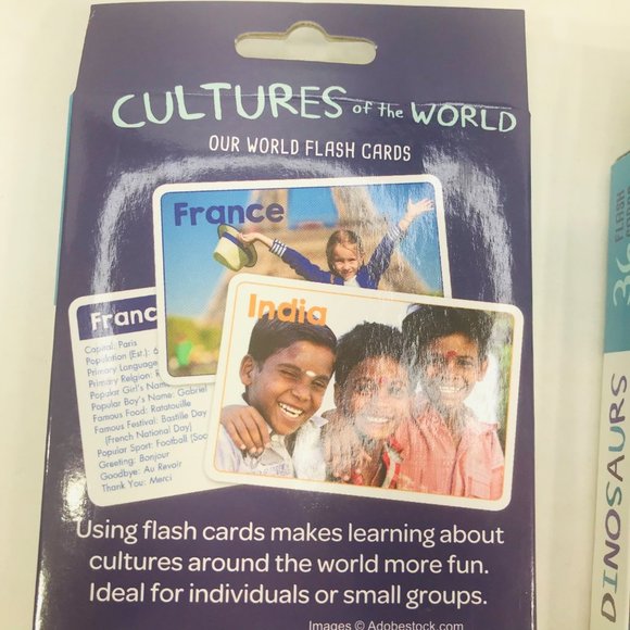 Bendon Dinosaurs / Cultures Of The World Flash Cards Ages 5+ And 6+ New - Picture 4 of 5